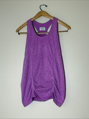 Althleta Ruched Purple Heather tank size small